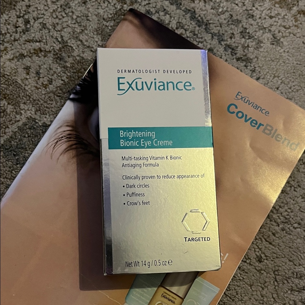 Exuviance Brightening Bionic Eye Creme - Silver and Blue